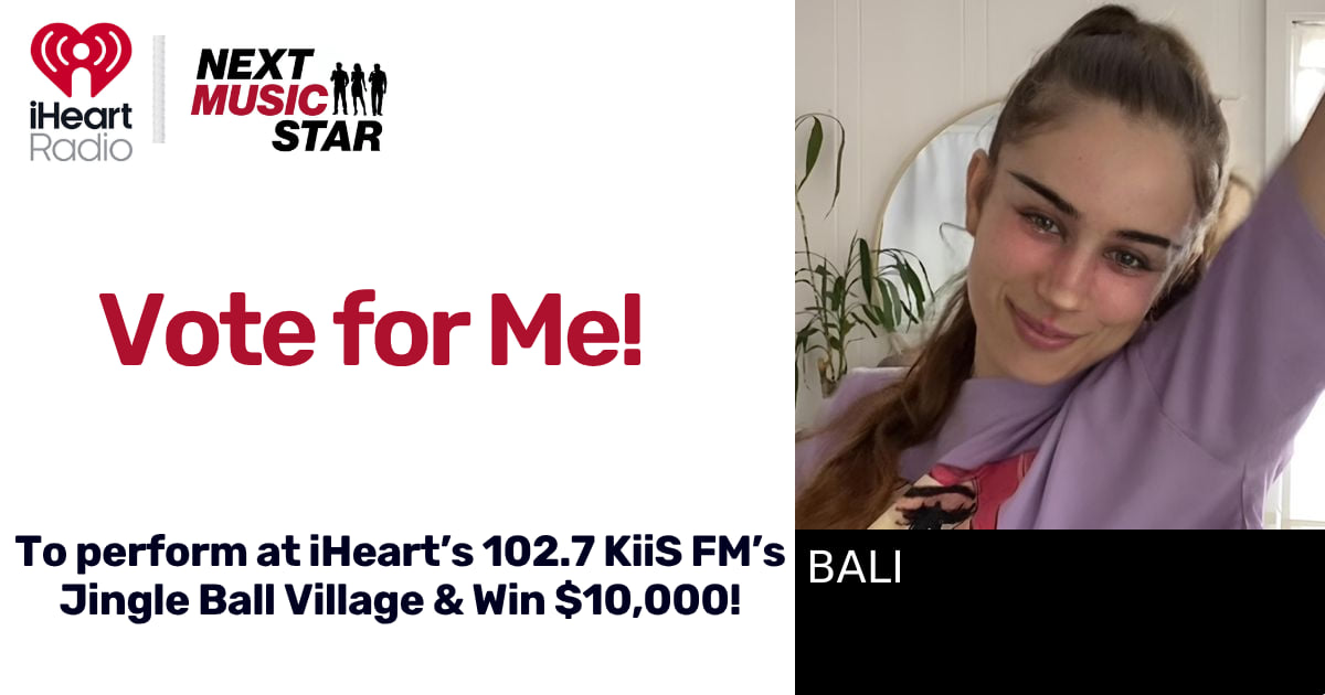 Vote for BALI for Next Music Star! | 2026